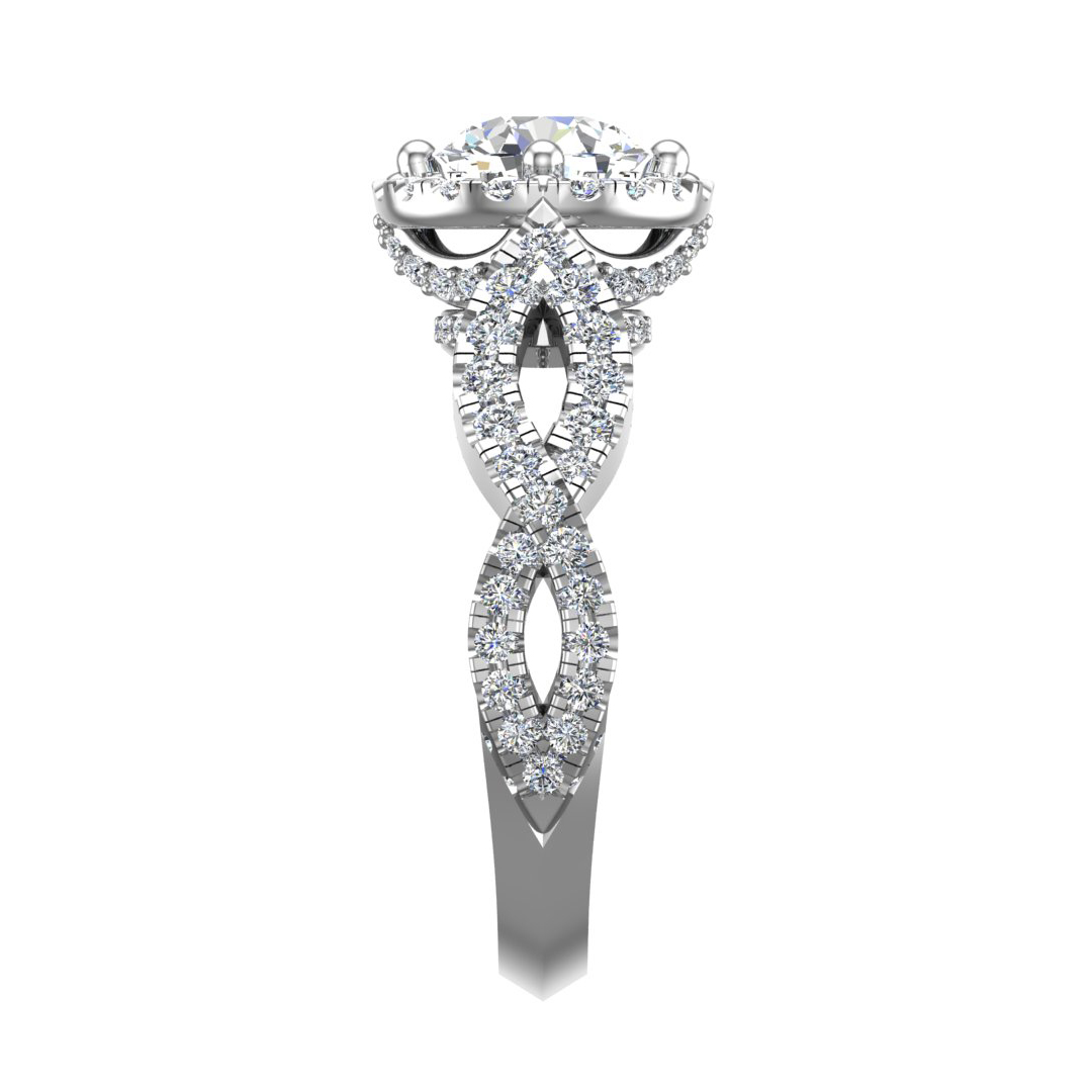 Korman Signature Oakley Halo Engagement Ring Setting